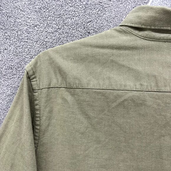 Express Shirt Mens Large Green Button Down Long Sleeve pocket cotton - Picture 14 of 16